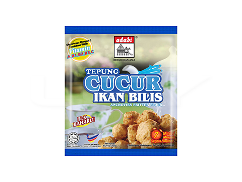 Tepung Cucur Ikan Bilis Adabi / anchovies Fritter Flour 